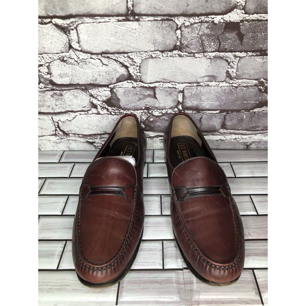 E.T. Wright 1876 Brown Leather Loafers Slip On Dress Shoes Men Sz 10.5D US/44EU - Picture 6 of 16